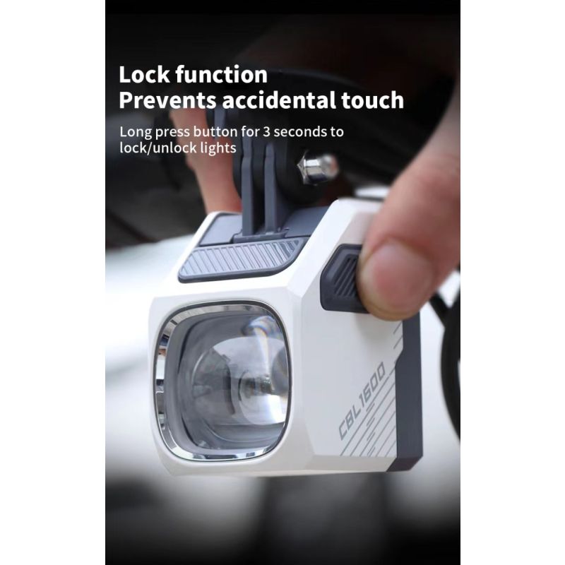 Magicshine CBL1600 luce anteriore per bici MTB 1600 lumen LED montaggio su manubrio riduzione dell'abbagliamento design durevole per pedalate sicure notturne attrezzatura ciclismo