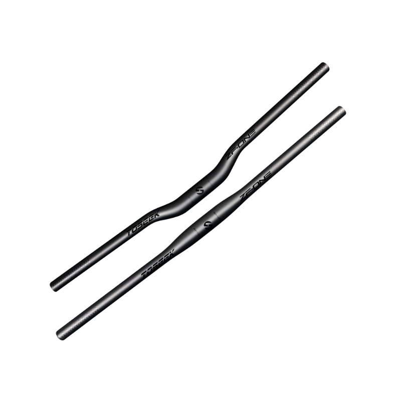 Manubrio per Bicicletta TOSEEK ZF-ONE MTB in Fibra di Carbonio 31.8mm x 580mm-760mm Design Nero Opaco Leggero Accessorio di Qualità Premium per Prestazioni e Guida Efficiente