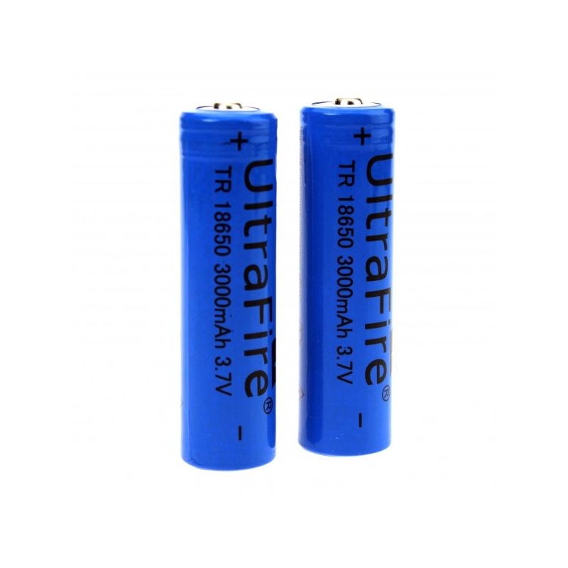 Batteria Alta Capacità UltraFire TR 18650 3000mAh 3.7V Li-ion Ricaricabile Lunga Durata Ricarica Veloce Ideale per E-sigarette Torce Controller Giochi Potenza Sostenibile