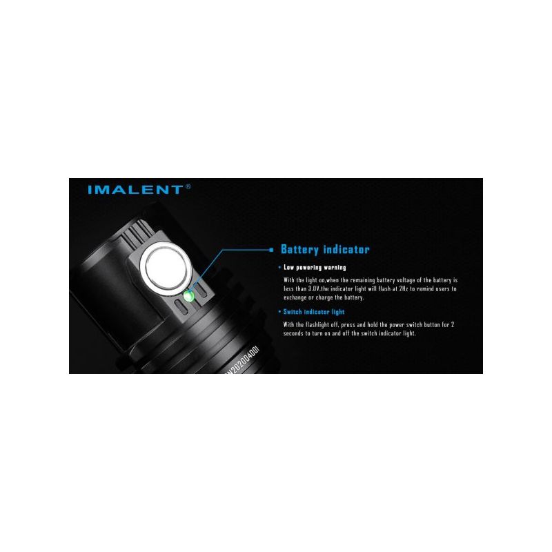 IMALENT MS03 torcia ultra-luminosa 13000 lumen tecnologia LED avanzata torcia EDC design compatto fascio 324 metri batteria 21700 torcia ad alte prestazioni per avventure all'aperto