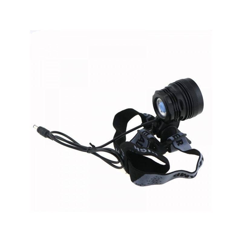 Faro LED Bicicletta XHP70 3500 Lumen Alta Luminosità Include Batteria Caricabatterie Perfetto per Ciclismo Notturno e Escursioni Fascia Regolabile Sicurezza in Bicicletta