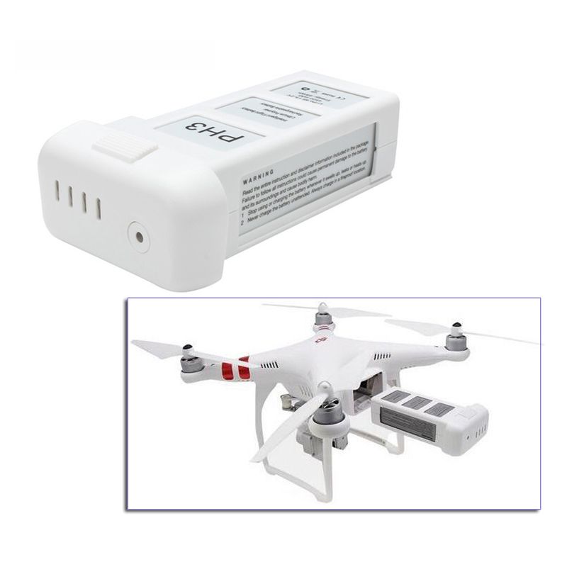 Batteria drone DJI Phantom 3 4500mAh 15.2V 4S LiPo tempo di volo lungo con caratteristiche di sicurezza avanzate ideale per fotografia aerea e riprese cinematiche esperienza aerea ottimale
