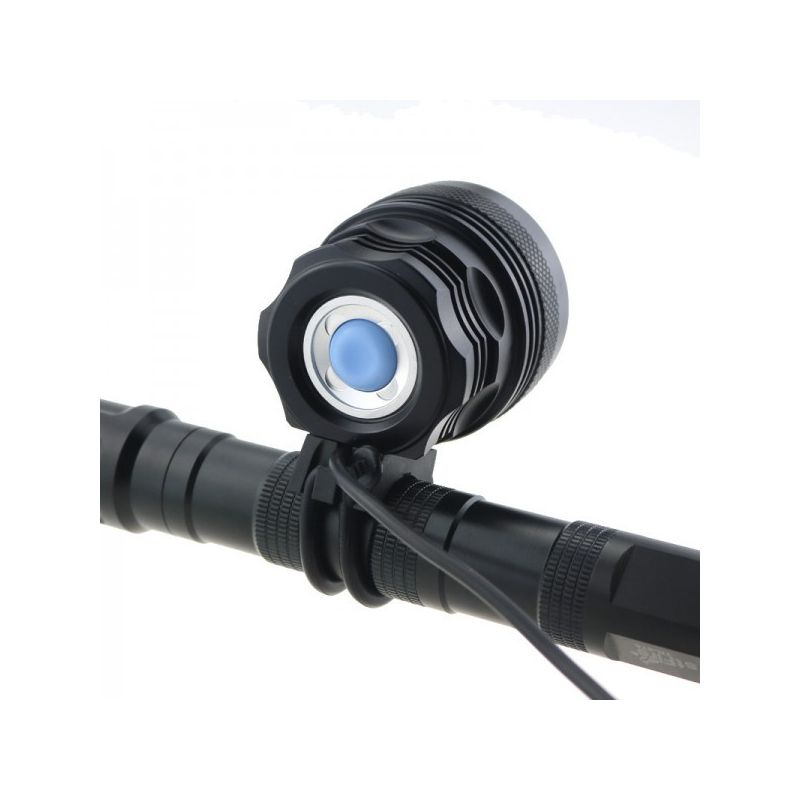 Faro LED Bicicletta XHP70 3500 Lumen Alta Luminosità Include Batteria Caricabatterie Perfetto per Ciclismo Notturno e Escursioni Fascia Regolabile Sicurezza in Bicicletta