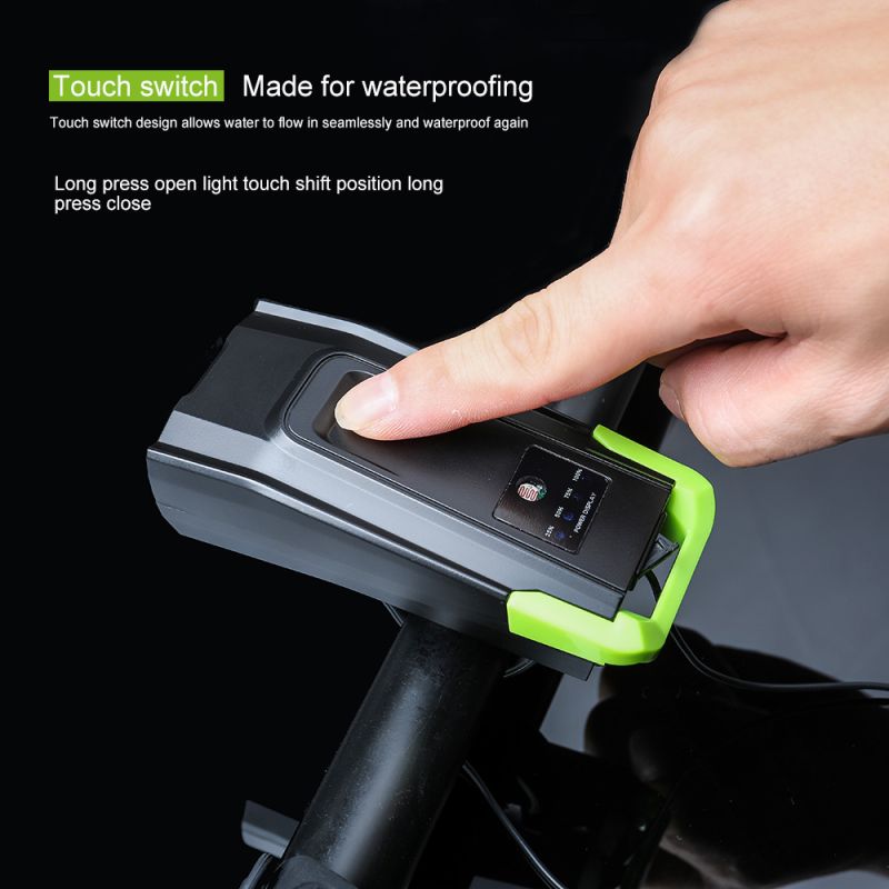 Lampade per biciclette 2X T6 2400 lumen USB ricaricabile alta luminosità e visibilità sei modalità ciclismo all'aperto sicurezza ciclistica accessori per bici resistenti e leggeri