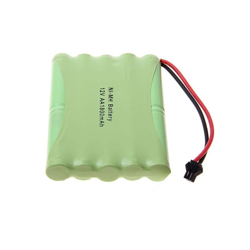 Batteria ricaricabile 12V AA 1800mAh Ni-MH Big SM Plug alta capacità per modellini di aerei batterie ad alte prestazioni e protezione ambientale soluzione energetica sostenibile eco-friendly