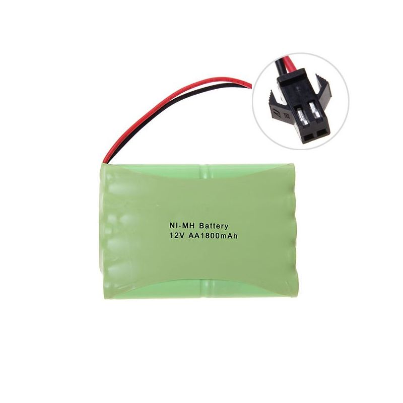 Batteria ricaricabile 12V AA 1800mAh Ni-MH Big SM Plug alta capacità per modellini di aerei batterie ad alte prestazioni e protezione ambientale soluzione energetica sostenibile eco-friendly