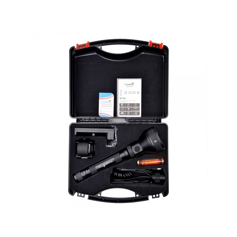 TrustFire T70 Kit XHP35 HI 2300 lumen torcia LED ricaricabile lunga distanza ideale per escursionismo e caccia alta potenza torcia portatile per sicurezza all'aperto nuova torcia