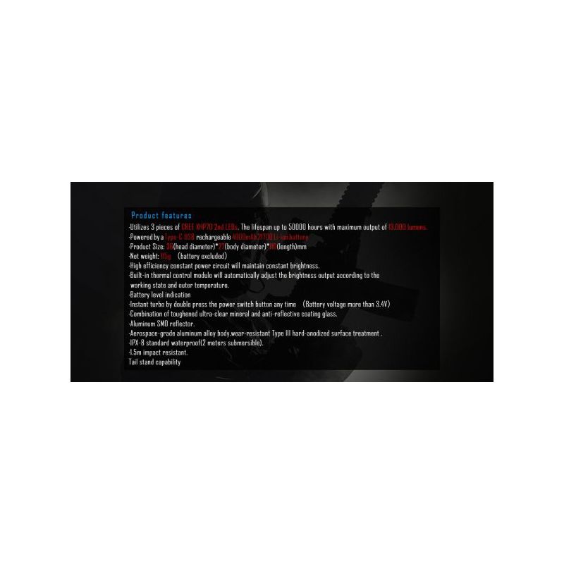 IMALENT MS03 torcia ultra-luminosa 13000 lumen tecnologia LED avanzata torcia EDC design compatto fascio 324 metri batteria 21700 torcia ad alte prestazioni per avventure all'aperto