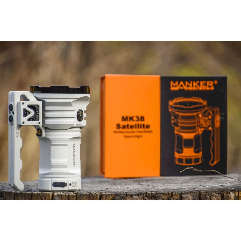 Manker MK38 Torcia LED 8x XHP70.2 41500 Lumen Illuminazione Multiuso Proiettore Portatile Alta Luminosità Lunga Distanza di Proiezione Torcia Da Campeggio e Emergenza