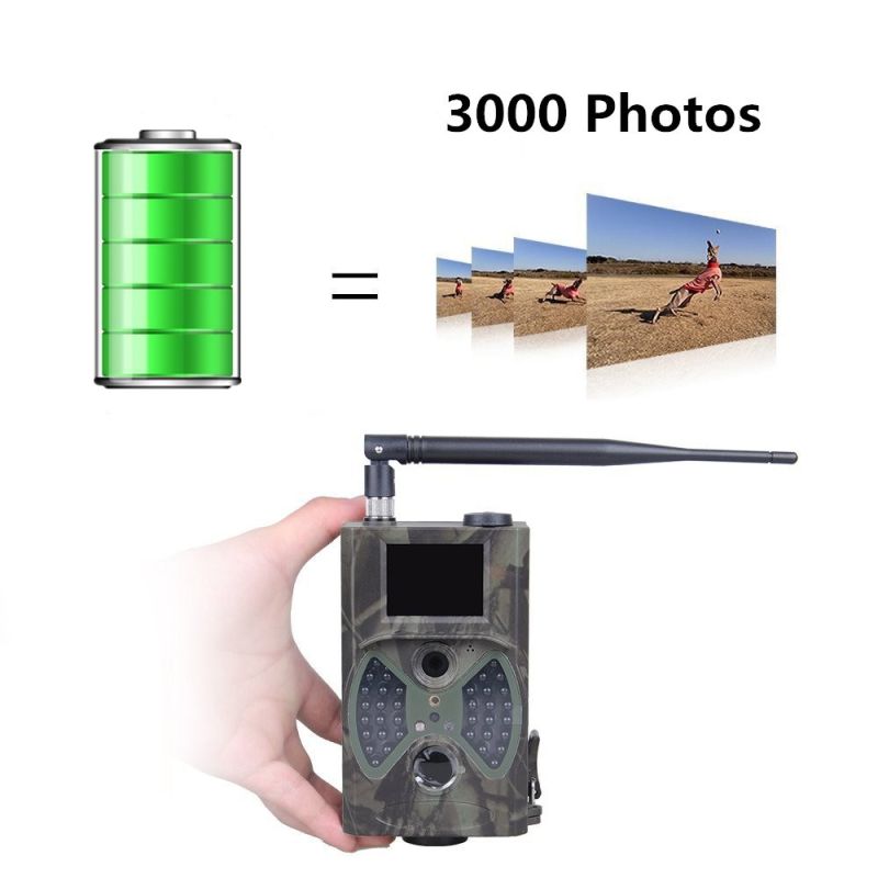 Fotocamera da caccia HC-300M 12MP visione notturna 1080p con rilevamento del movimento monitoraggio della fauna e osservazione natura archiviazione versatile su scheda TF capacità video