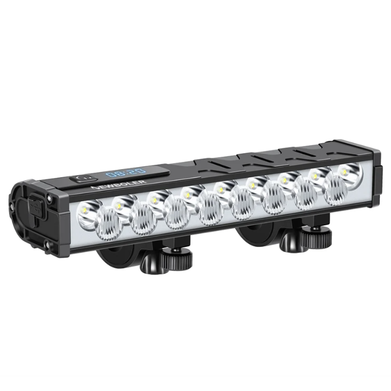 NITEBEAM Luce Anteriore Bicicletta 10000 Lumen Ultra-luminosa Impermeabile MTB e Strada 10000mAh USB Ricarica Modalità di Illuminazione Visibilità Sicurezza Accessori per Bici