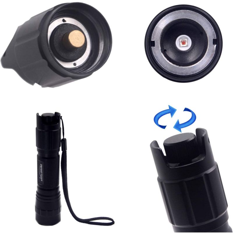 Torcia IR UltraFire 940nm Luce Invisibile per Caccia e Fauna Selvatica con Messa a Fuoco e Intensità Regolabile Ideale per Esplorazione Notturna e Illuminazione Discreta