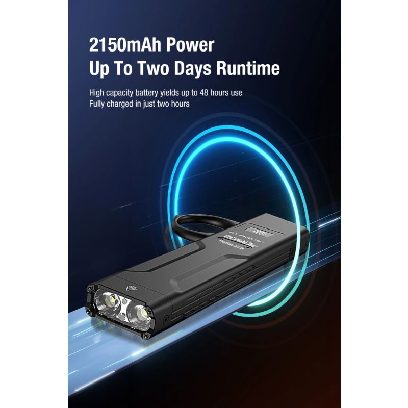 torcia tattica ultrasottile Klarus X1 4200LM, Luminus SST-70 LED per esterni, torcia di emergenza EDC