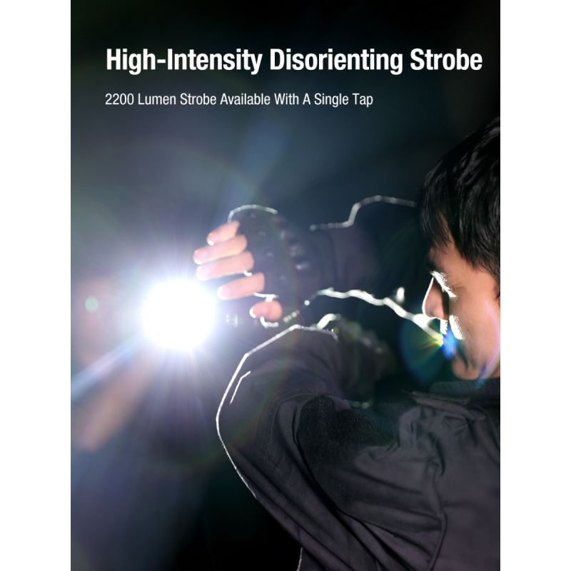 torcia tattica ultrasottile Klarus X1 4200LM, Luminus SST-70 LED per esterni, torcia di emergenza EDC