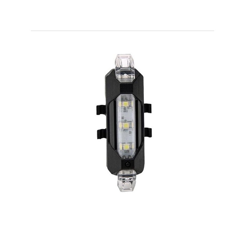 Luce posteriore ricaricabile USB per ciclismo urbano con design compatto impermeabilità IPX4 modalità flash dinamiche facile installazione per sicurezza e visibilità su strada