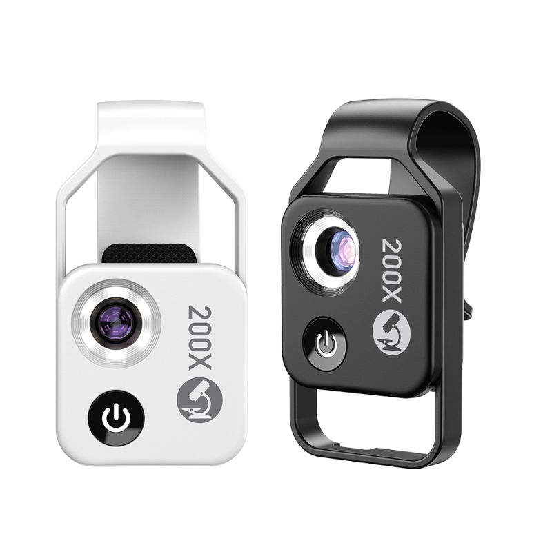 Lente per Microscopio APEXEL 200X per iPhone Samsung Smartphone Fotografia Mobile Ottiche Multistrato Complete Immagini ad Alta Definizione Esplorazione della Natura Dettagli Intuitivi
