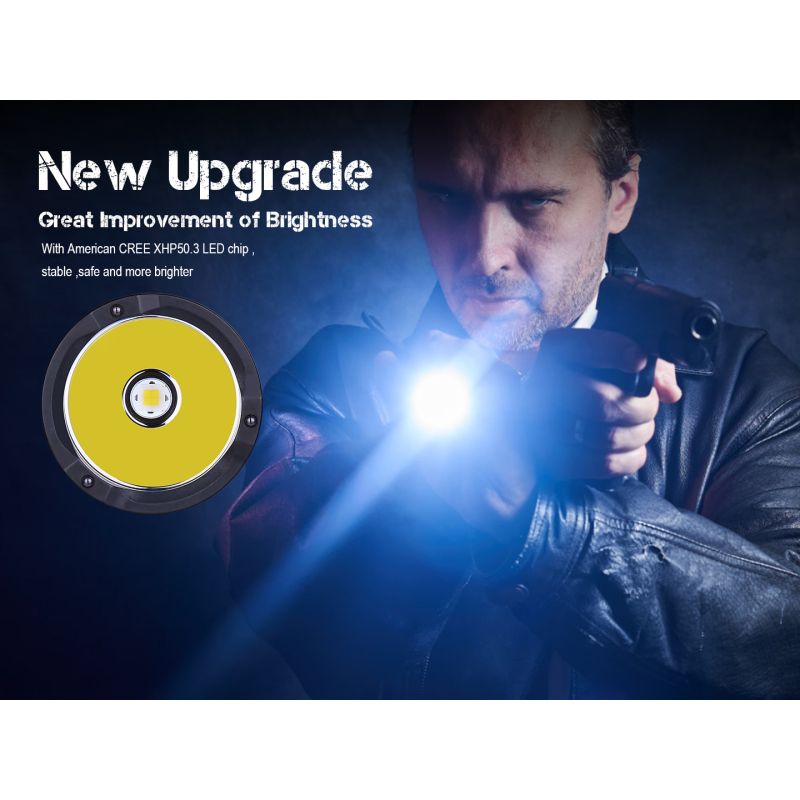 JETBEAM M37 PRO Torcia Tattica Professionale - 3700 Lumen, 340m, 21700 Ricaricabile