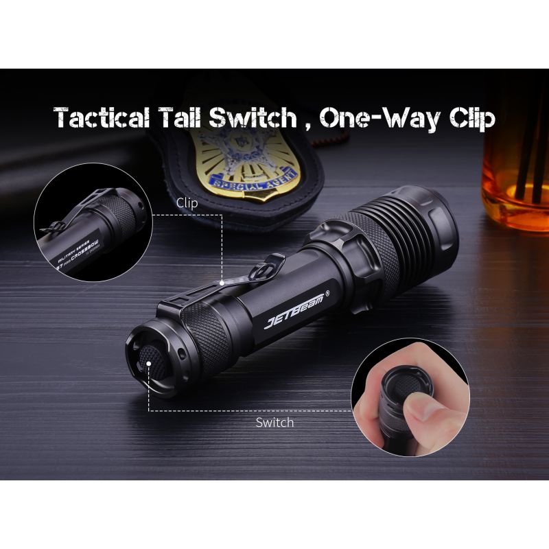 JETBEAM M37 PRO Torcia Tattica Professionale - 3700 Lumen, 340m, 21700 Ricaricabile