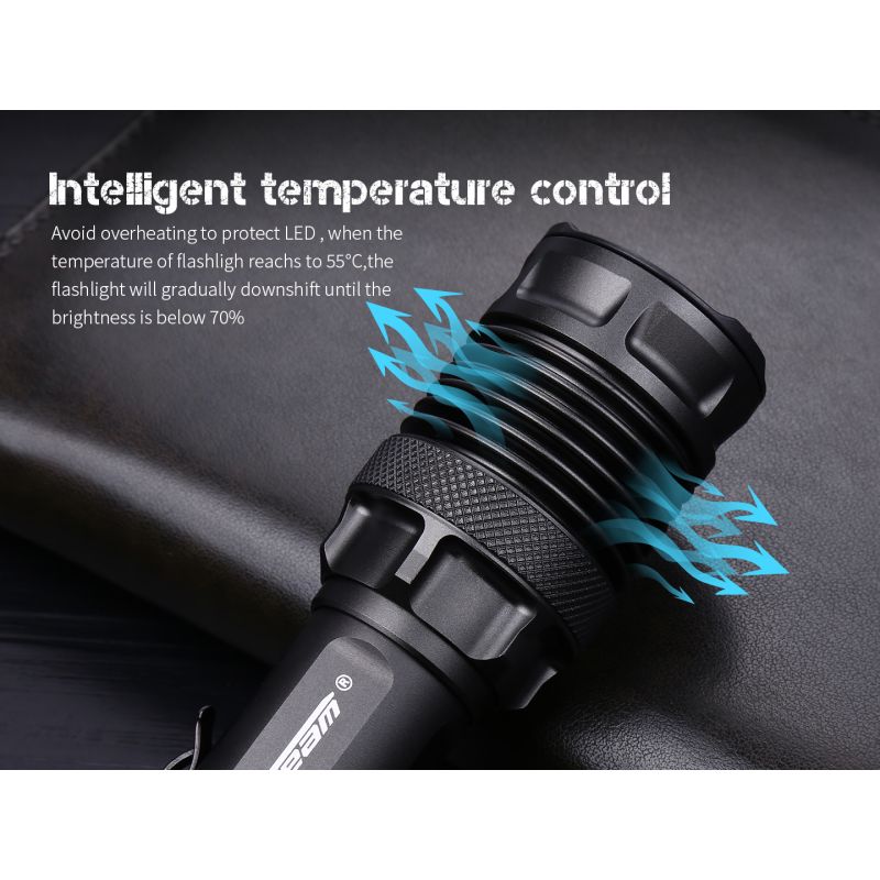 JETBEAM M37 PRO Torcia Tattica Professionale - 3700 Lumen, 340m, 21700 Ricaricabile