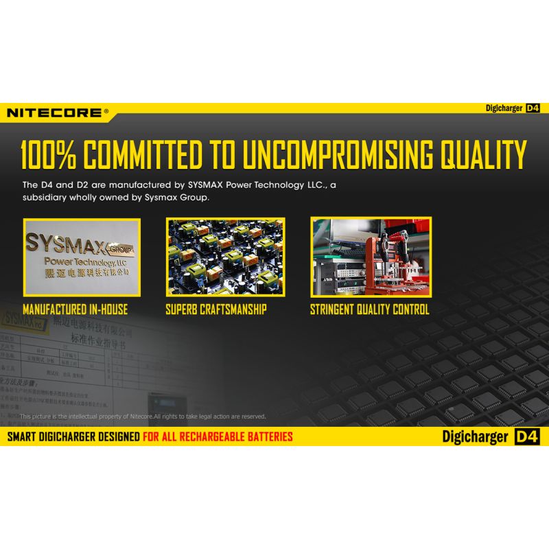 Nitecore D4 Digicharger caricabatterie intelligente con LCD Display compatibilità universale per batterie Li-Ion e Ni-MH ricarica simultanea e sicurezza avanzata acquisto conveniente