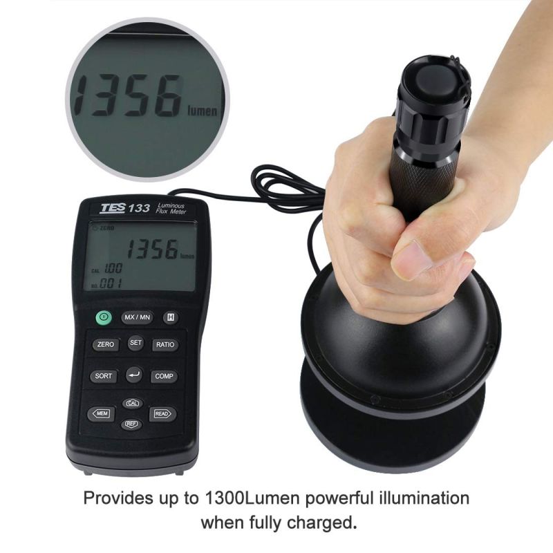 Torcia LED UltraFire WF-501B 1300 Lumen Compatta e Versatile con 5 Modalità per Avventure all'Aperto con Emettitore XML U2 e Cinturino da Trasporto per Sicurezza e Affidabilità