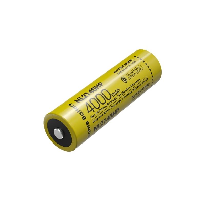 Scopri la batteria ricaricabile NITECORE NL2140HP 4000mAh 3.6V design compatto per torcia LED dispositivi ad alta potenza tecnologia al litio prestazioni e durata eccezionali