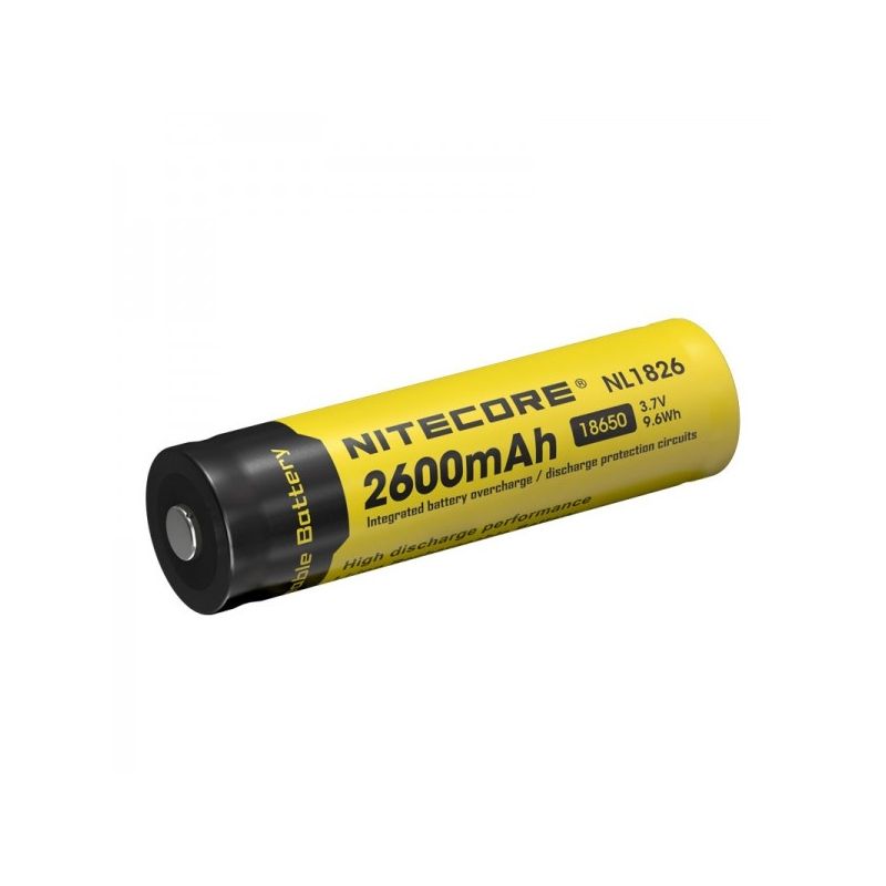 Batteria Ricaricabile Li-ion Nitecore 18650 NL1826 2600mAh 3.7V per Torce e Dispositivi Elettronici Sicurezza Avanzata Leggera e Compatta Ideale per Accessori Trekking Acquisto Online