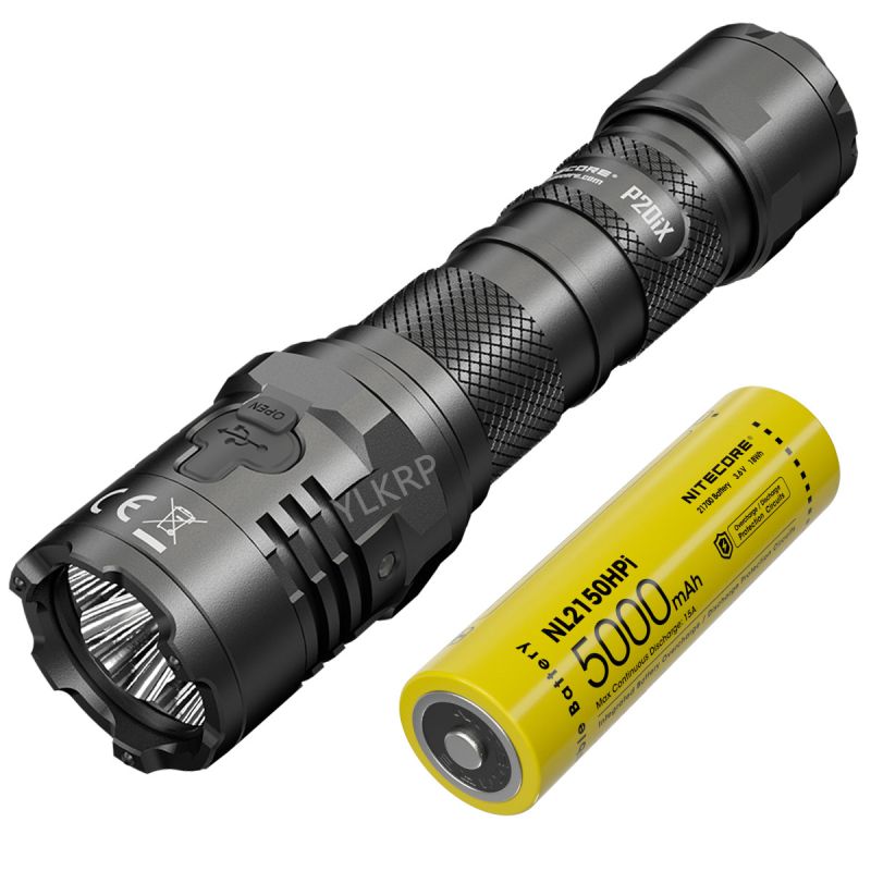 Nitecore P20iX Torcia Tattica 4000 Lumen con 4 x XP-L2 V6 LED USB-C Leggera per Emergenti e Outdoor Tecnologia Ottica di Precisione Modalità Stroboscopica