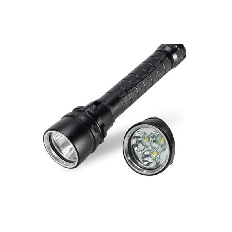Torcia subacquea UltraFire 6000 lumen impermeabile 100m LED T6 in lega di alluminio illuminazione durevole per esplorazioni subacquee torcia robusta per attività notturne ed immersioni