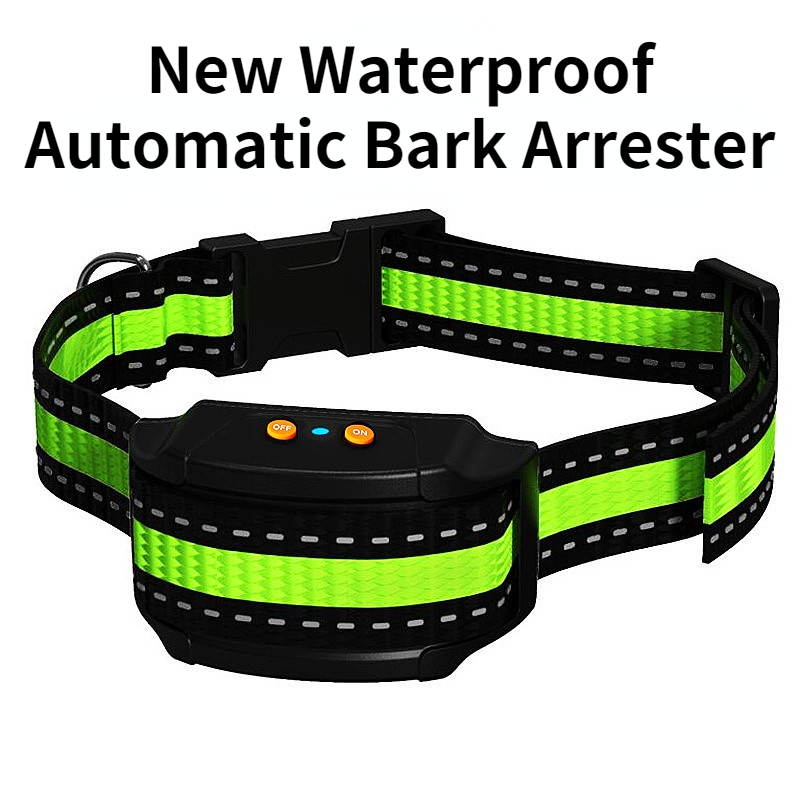 Collare Antiabbaio Ultrasonico Dispositivo Antiabbaio Intelligente Impermeabile e Ricaricabile USB per Addestramento Cani Umanizzato Strumento Leggero e Ecologico