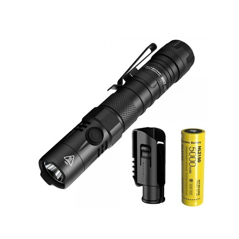 Nitecore MH12 V2 torcia LED 1200 lumen batteria 21700 torcia ad alte prestazioni illuminazione outdoor torcia d'emergenza con opzioni di alimentazione versatili e lunga autonomia
