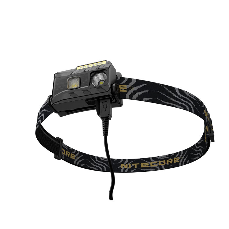 Lampada frontale Nitecore NU25 XP-G2 S3 360 lumen ricaricabile per illuminazione outdoor con batteria integrata e ricarica micro USB ideale per campeggio e attrezzatura da avventura