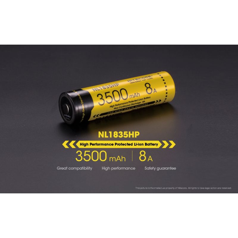 Scopri la Nitecore NL1835HP Batteria 18650 3500mAh Alta Capacità Prestazioni per Dispositivi ad Alto Scarico Carica Efficiente Energia Robusta Appassionati Outdoor Gadget Teconologici