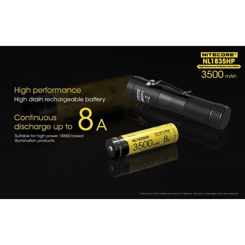 Scopri la Nitecore NL1835HP Batteria 18650 3500mAh Alta Capacità Prestazioni per Dispositivi ad Alto Scarico Carica Efficiente Energia Robusta Appassionati Outdoor Gadget Teconologici