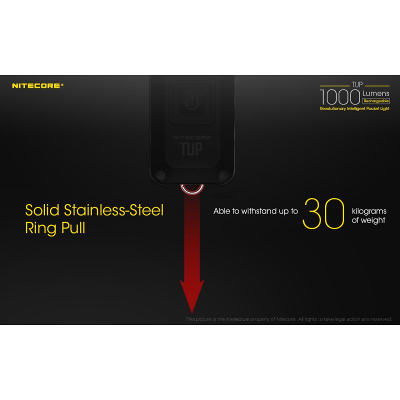 Scopri Nitecore TUP torcia LED ricaricabile USB 1000 lumen per esplorazioni notturne accessorio escursionismo ideale con display OLED e illuminazione affidabile attività all'aperto