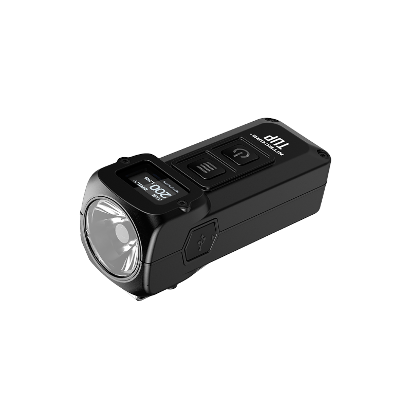 Scopri Nitecore TUP torcia LED ricaricabile USB 1000 lumen per esplorazioni notturne accessorio escursionismo ideale con display OLED e illuminazione affidabile attività all'aperto
