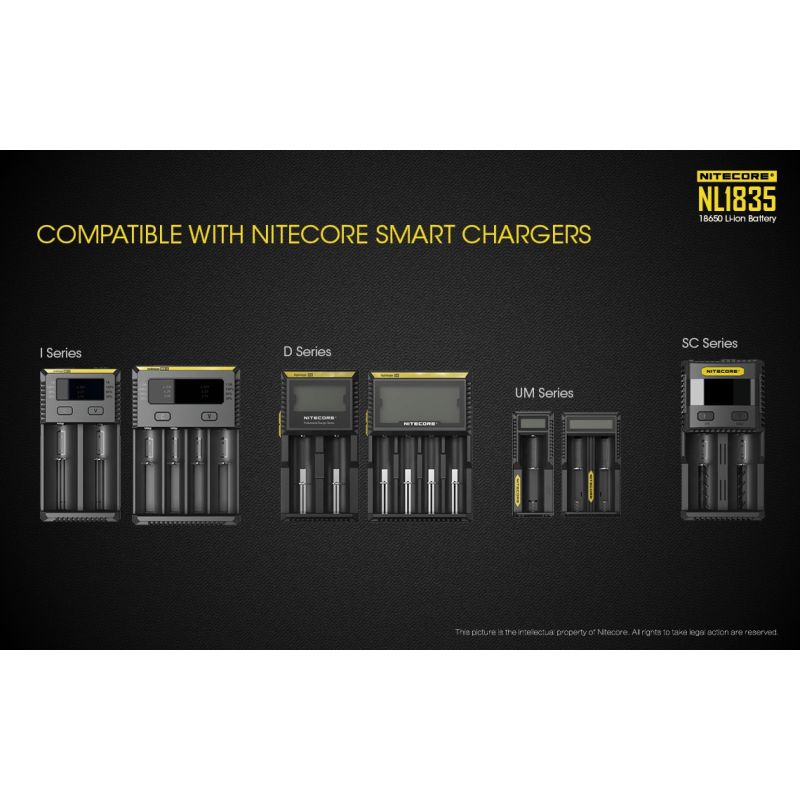 Nitecore 18650 NL1835 3500mAh Batteria ricaricabile Li-ion Lunga durata e prestazioni affidabili Design compatto ideale per elettronica di consumo e acquisti online