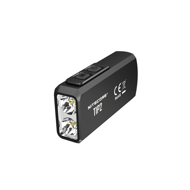 NITECORE TIP2 torcia portachiavi LED ricaricabile USB 720 lumen design compatto leggera ideale per campeggio e trasporto quotidiano illuminazione affidabile UPC 700646182206