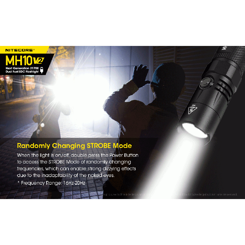 NITECORE MH10 V2 Torcia LED XP-L2 V6 1200 Lumen Ricarica USB-C Design Compatto Batteria 21700 Alta Qualità Ottime per Avventure Outdoor Torcia Durevole e Affidabile Acquisti Online