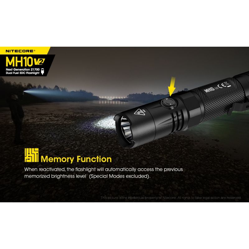 NITECORE MH10 V2 Torcia LED XP-L2 V6 1200 Lumen Ricarica USB-C Design Compatto Batteria 21700 Alta Qualità Ottime per Avventure Outdoor Torcia Durevole e Affidabile Acquisti Online