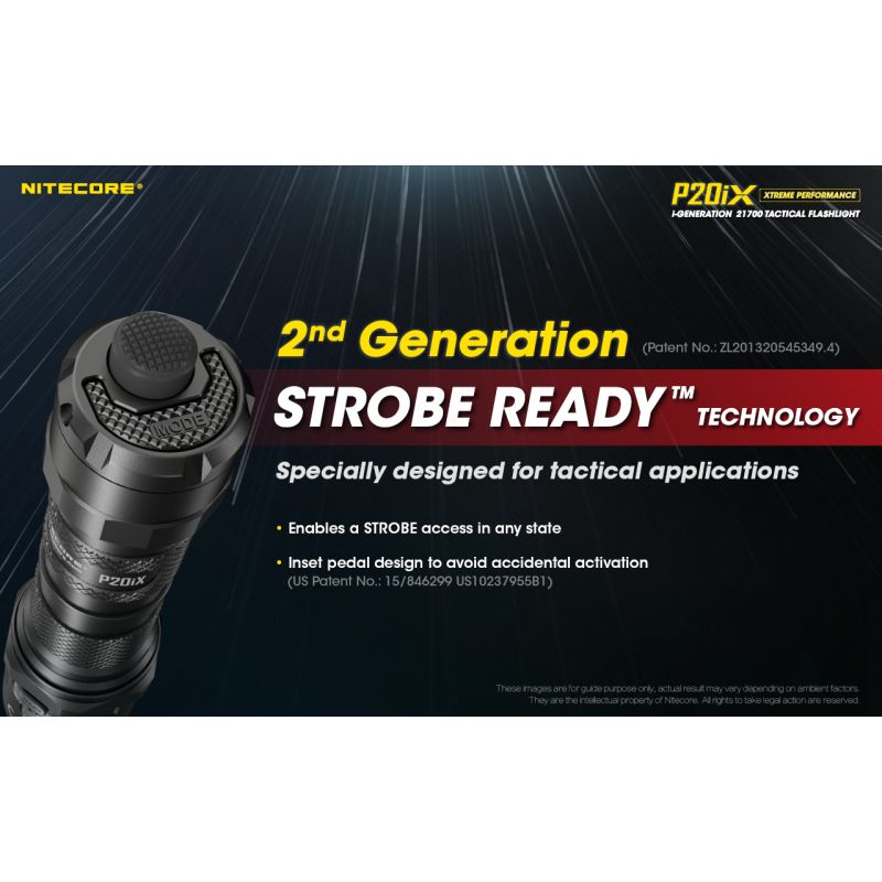 Nitecore P20iX Torcia Tattica 4000 Lumen con 4 x XP-L2 V6 LED USB-C Leggera per Emergenti e Outdoor Tecnologia Ottica di Precisione Modalità Stroboscopica