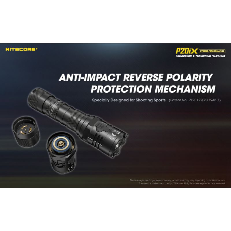 Nitecore P20iX Torcia Tattica 4000 Lumen con 4 x XP-L2 V6 LED USB-C Leggera per Emergenti e Outdoor Tecnologia Ottica di Precisione Modalità Stroboscopica