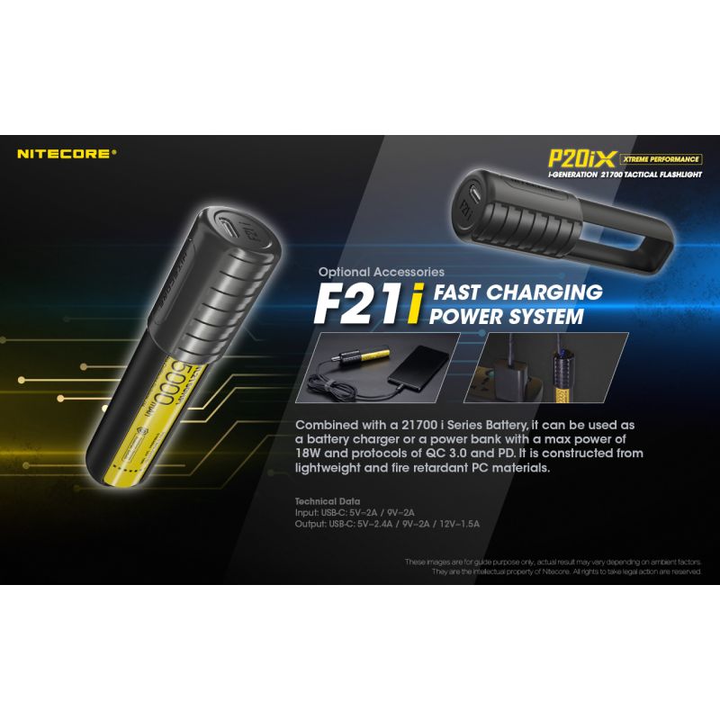 Nitecore P20iX Torcia Tattica 4000 Lumen con 4 x XP-L2 V6 LED USB-C Leggera per Emergenti e Outdoor Tecnologia Ottica di Precisione Modalità Stroboscopica
