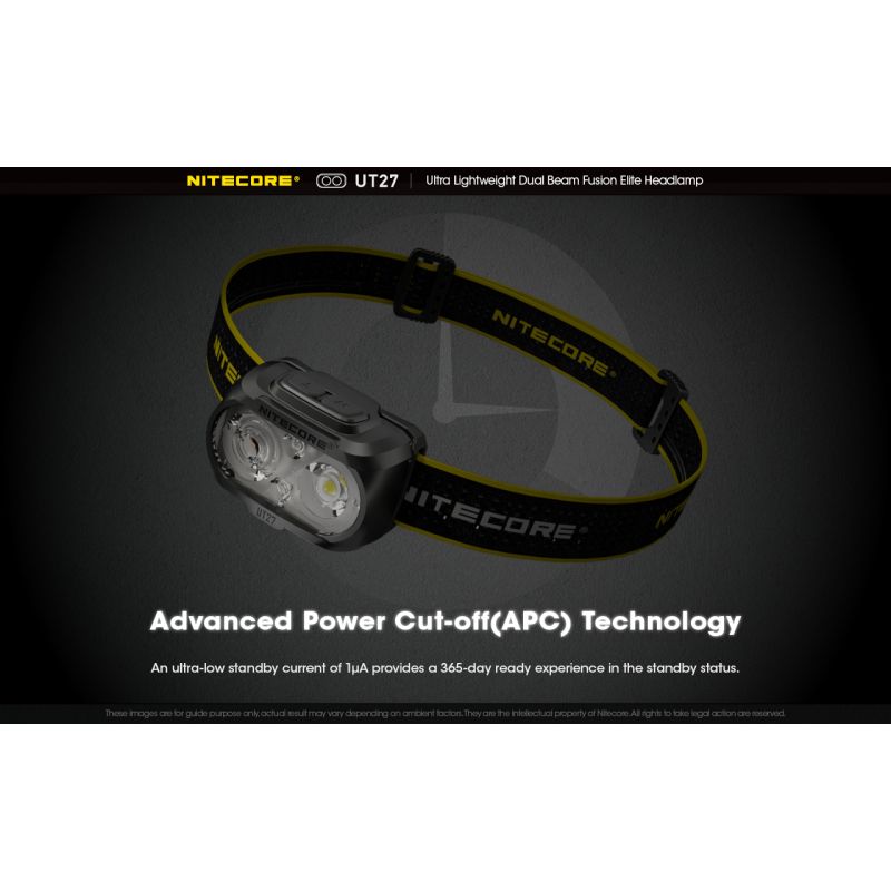 Nitecore UT27 Faro LED 520 Lumen Doppia Illuminazione per Avventurieri Alta Performance Outdoor e Escursionismo Autonomia Prolungata e Sicurezza in Ambienti Esterni Alta Visibilità