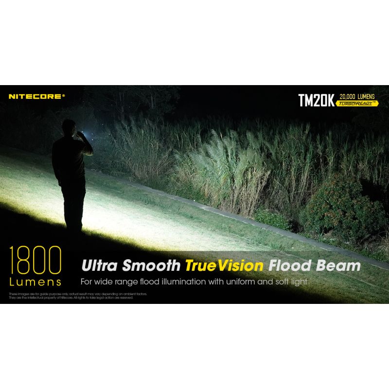 Nitecore TM20K Torcia LED Ricaricabile USB-C 20000 Lumen Per Avventure Outdoor Torcia Robusta E Leggera Ideale Per Ricerca E Soccorso E Attrezzatura Da Campeggio