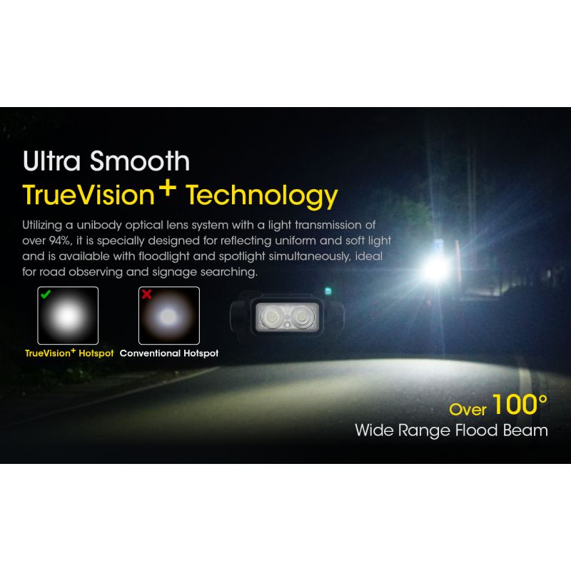 NITECORE NU43 torcia frontale ricaricabile 1400 lumen luce bianca e rossa batteria 3400mAh illuminazione potente per campeggio all'aperto e escursioni attrezzatura essenziale