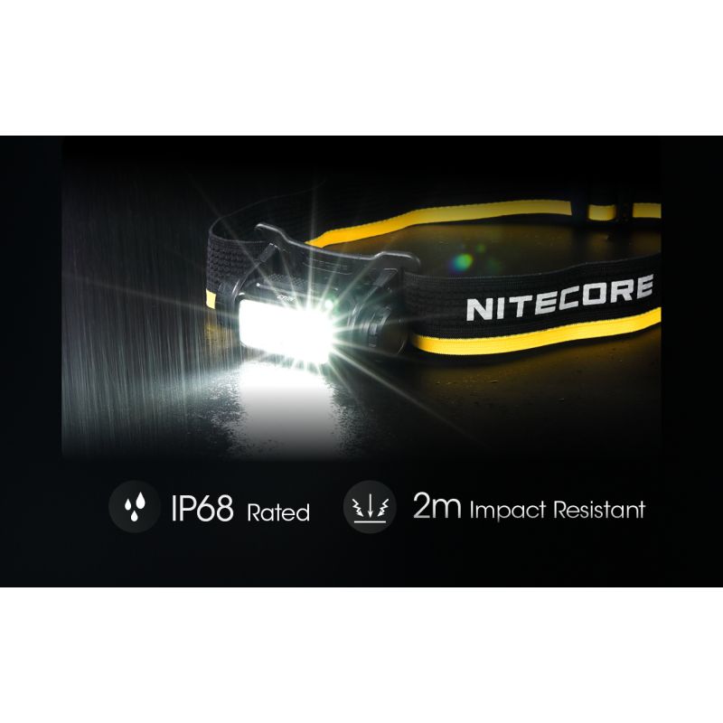 NITECORE NU43 torcia frontale ricaricabile 1400 lumen luce bianca e rossa batteria 3400mAh illuminazione potente per campeggio all'aperto e escursioni attrezzatura essenziale