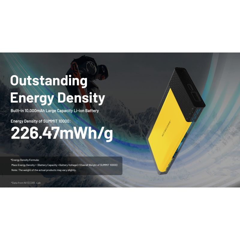 Nitecore Summit 10000 Power Bank | Freddo Estremo, Carica Rapida | Outdoor, Campeggio, Viaggi!