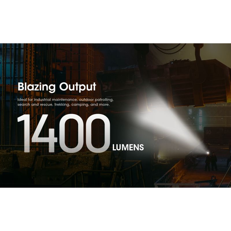 Lampada frontale LED Nitecore NU50 1400 lumen leggera e ricaricabile per illuminazione esterna attrezzatura da escursionismo e ciclismo con modalità luminose multiple lunga durata
