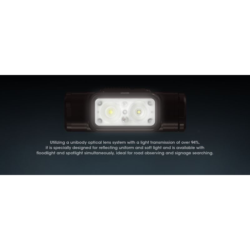 Lampada frontale LED Nitecore NU50 1400 lumen leggera e ricaricabile per illuminazione esterna attrezzatura da escursionismo e ciclismo con modalità luminose multiple lunga durata